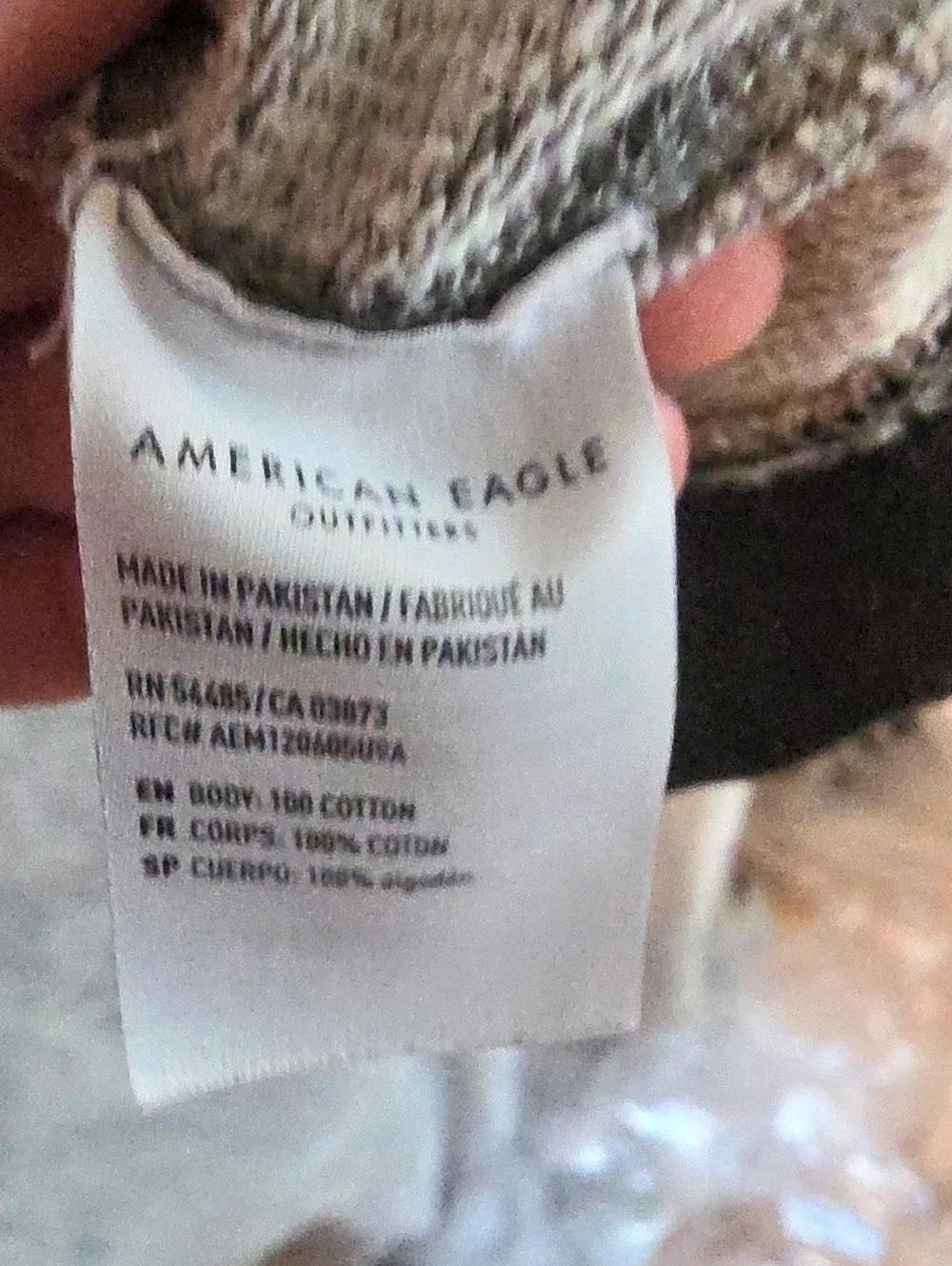 American Eagle Rich Aim Gray Pullover Hoodie